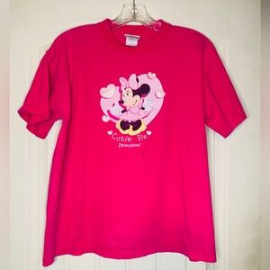 Disney Vintage Pink Minnie Mouse Cutie Pie Tee